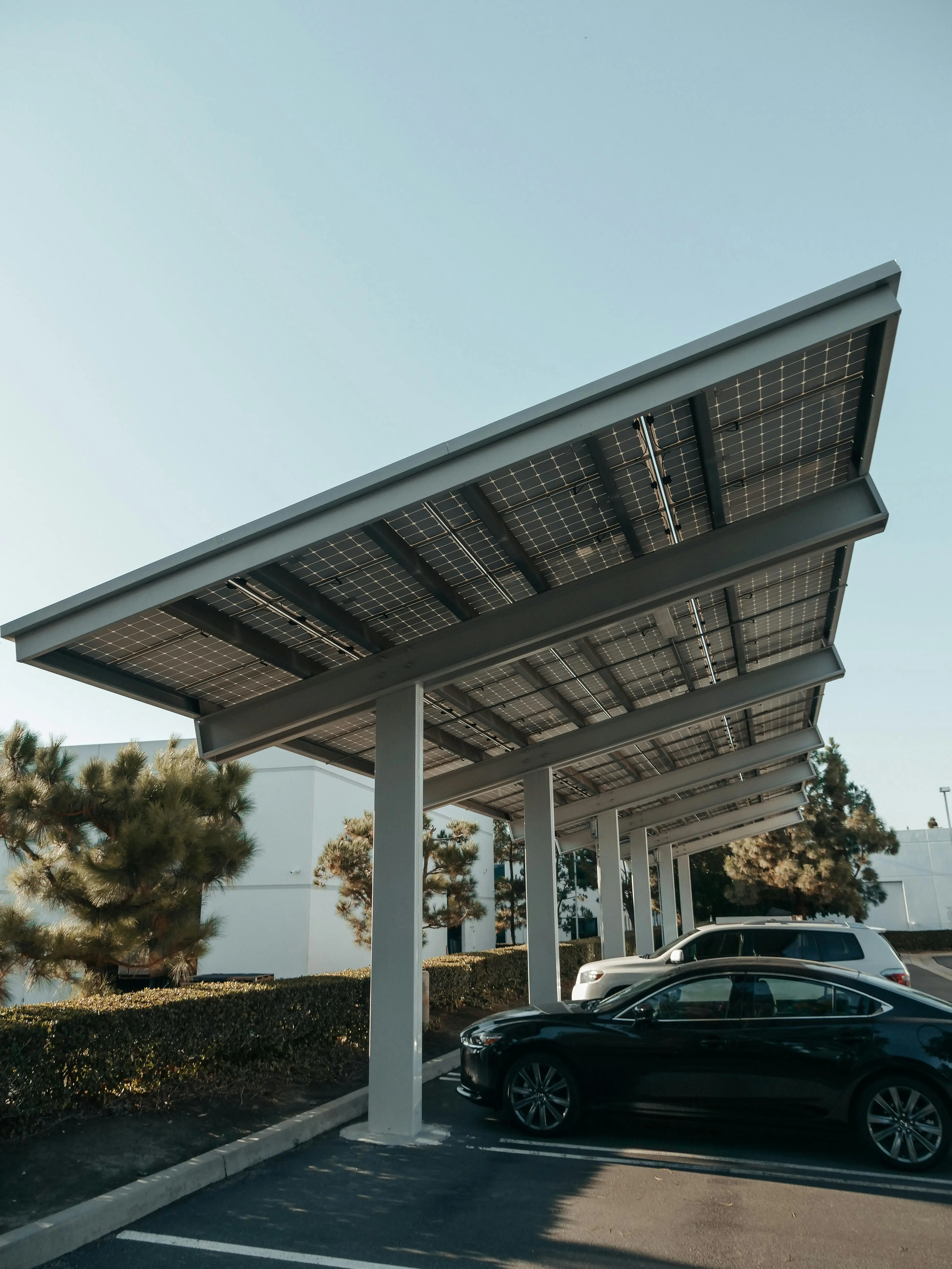 Solar parking infrastructure integrated with local mobility loads